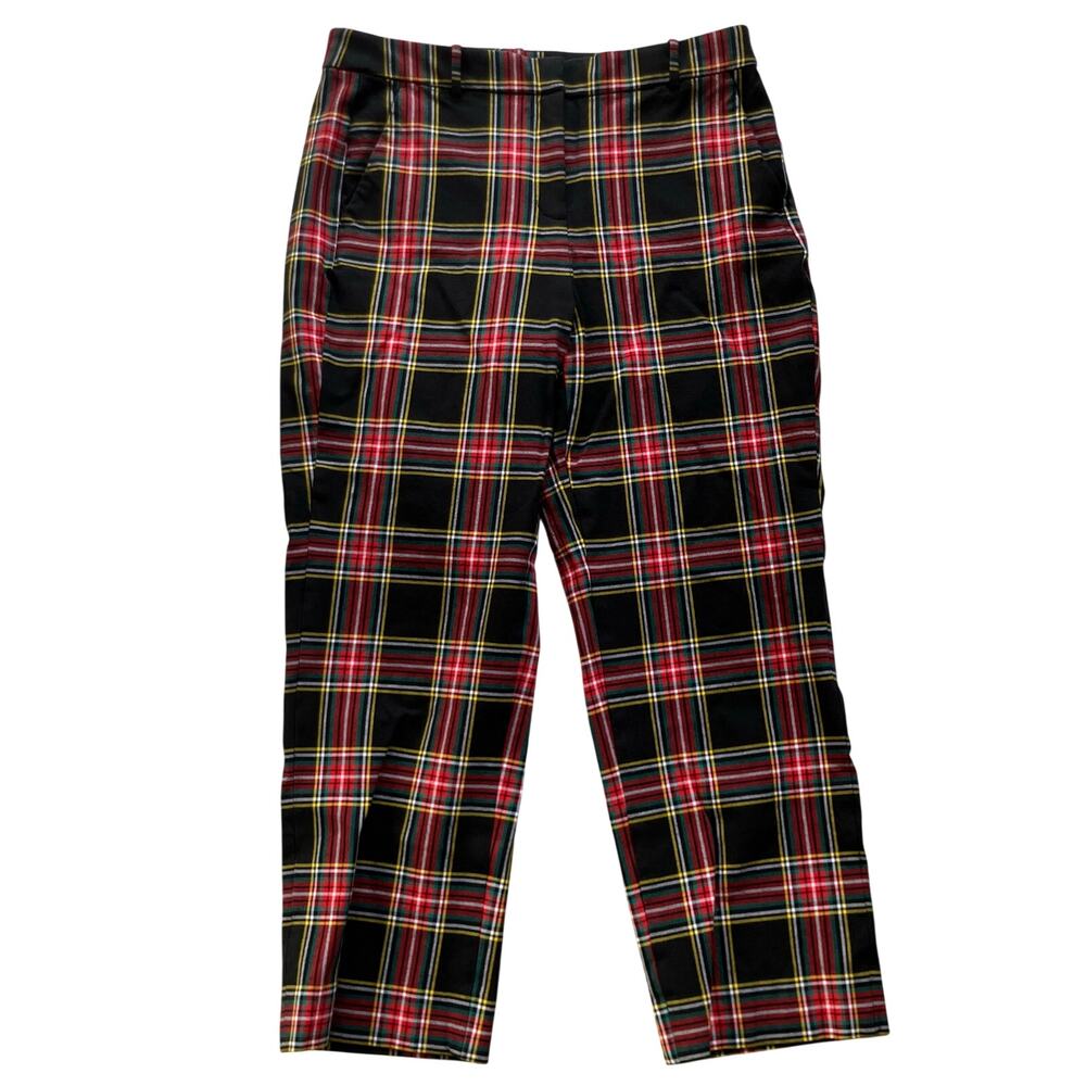 J. Crew Kallie Stewart Tartan Plaid Ankle Pants Size 12